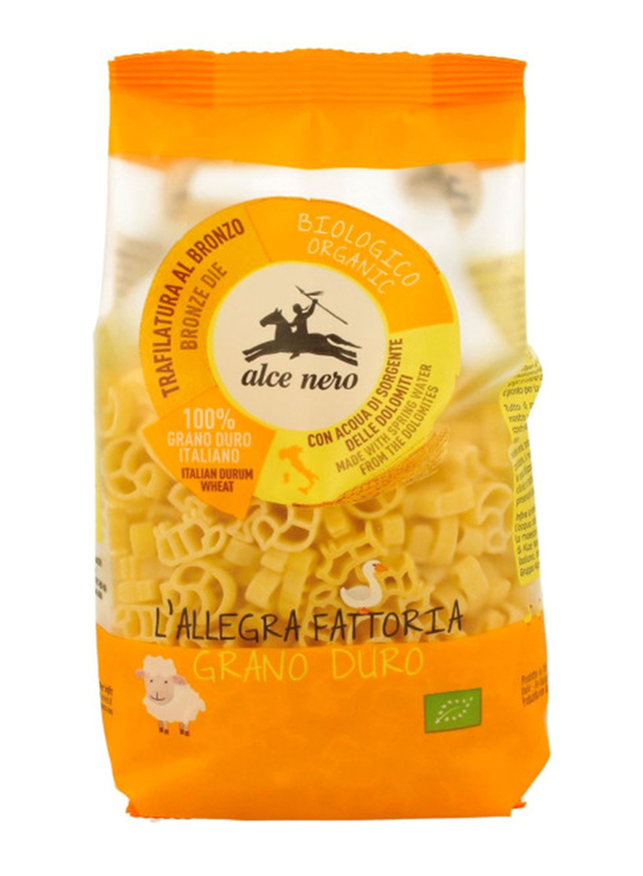Alce Nero Organic Durum Wheat Semolina Animals Pasta, 250g