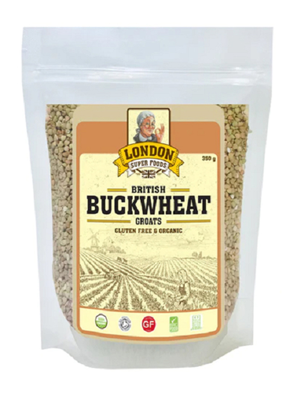 London Super Foods British Organic Buckwheat Groats, 350g