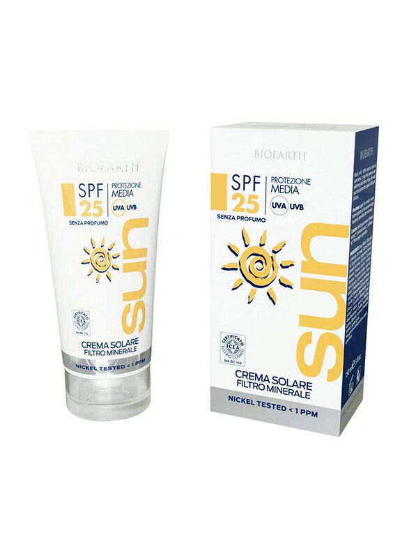 

Bioearth Organic Sun Cream Mineral Sunscreen SPF25, 150ml