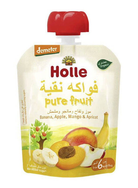 

Demeter Holle Pouch Banana Apple Mango & Apricot Puree, 90g