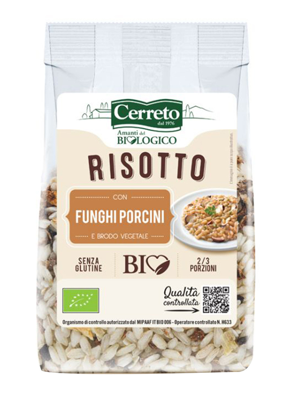 Cerreto Organic Porcini Mushroom Risotto, 210g