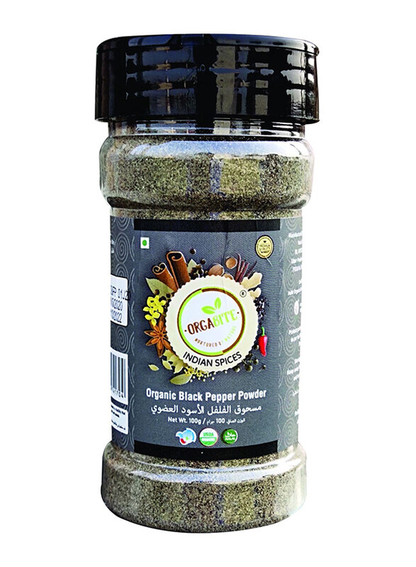 

Orgabite Organic Black Pepper Powder, 100g