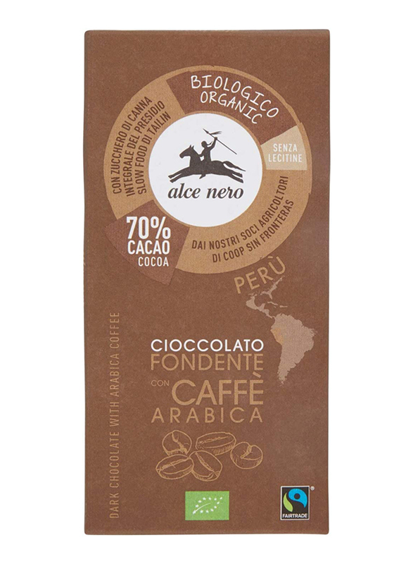 

Alce Nero Organic Dark Chocolate with Arabica Coffee, 50g