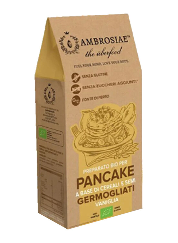 

Ambrosiae Organic Sprouted Pancake Mix (Vaniglia), 200g