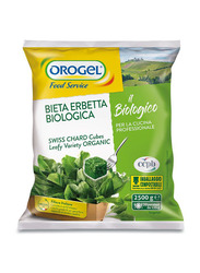 Orogel Organic Swiss Chard Cubes Leafy Variety, 2500g
