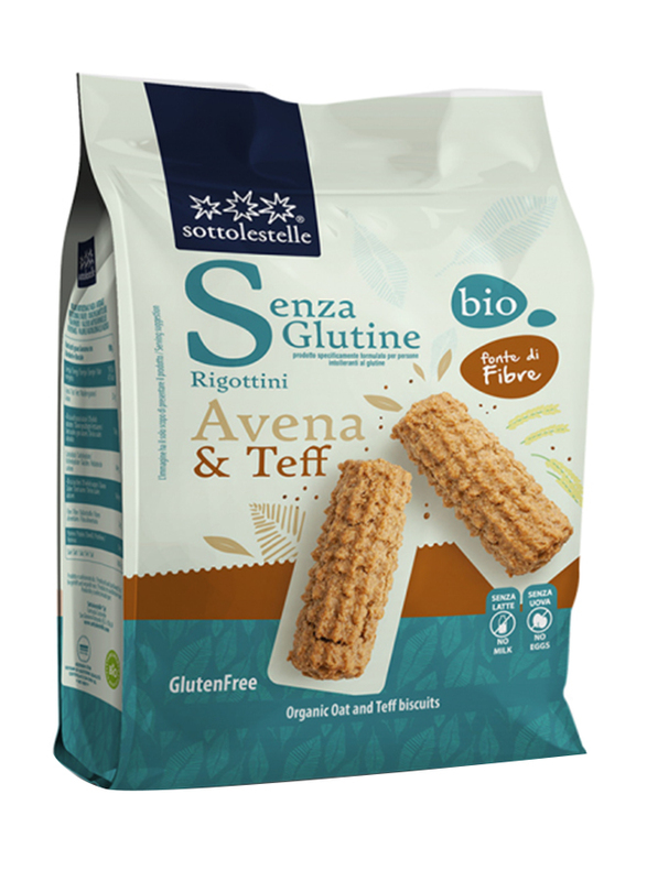 Sottolestelle Organic Oats and Teff Rigottini Biscuits, 250g