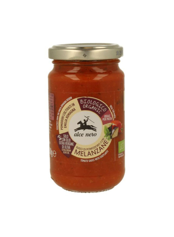 Alce Nero Organic Tomato Sauce with Aubergines, 200g