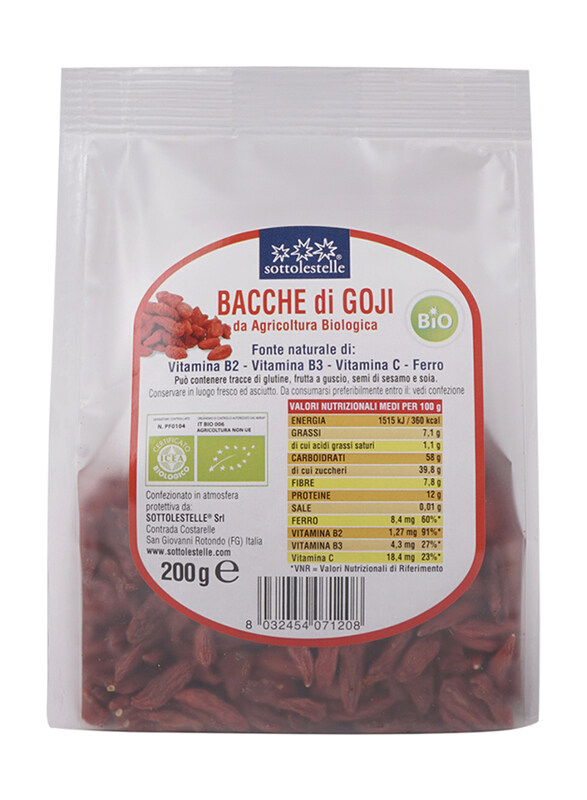 

Sottolestelle Organic New Goji Berries, 200g