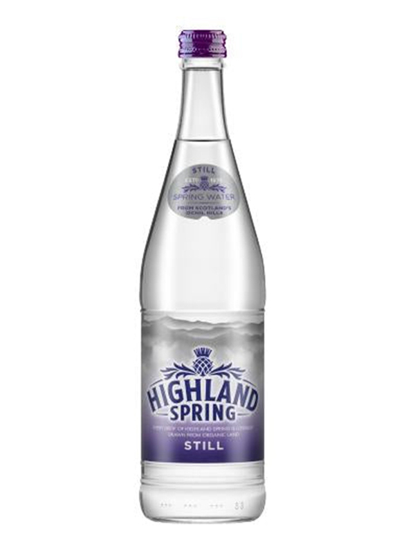 Highland Springs Still Glass Tray Spring Water, 750ml