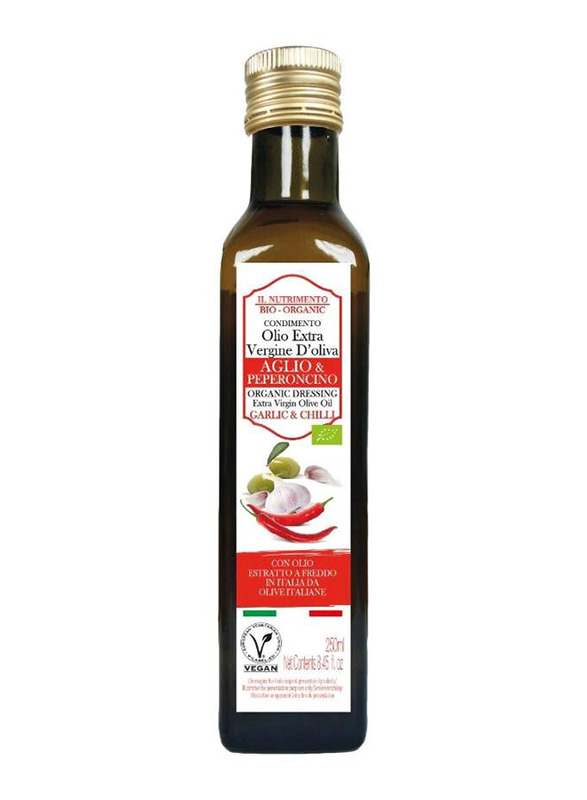 Il Nutrimento Organic Garlic Chilli Extra Virgin Olive Oil, 250ml