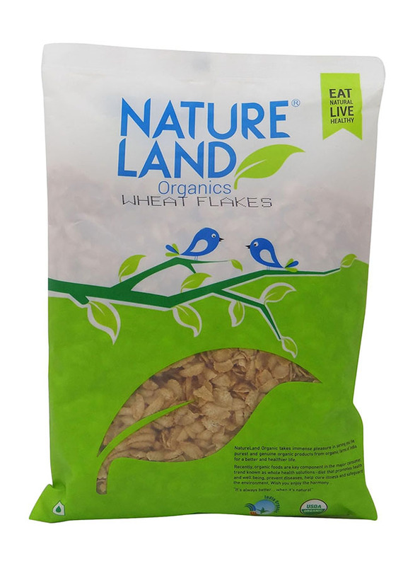 Nature Land Organics Wheat Flakes, 250g