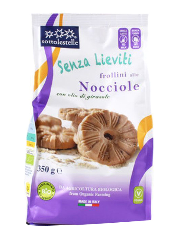 Sottolestelle Organic Biscuits with Hazelnut Sunflower Oil, 350g