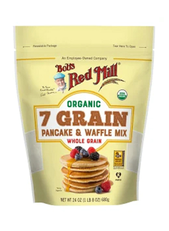 Bob's Red Mill Organic 7 Grain Pancake & Waffle Mix, 680g