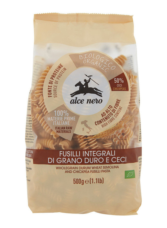 Alce Nero Organic Whole Wheat & Chick Peas, 500g