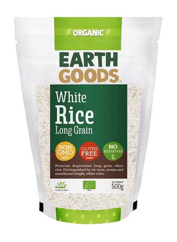Earth Goods Organic Longgrain White Rice, 500g