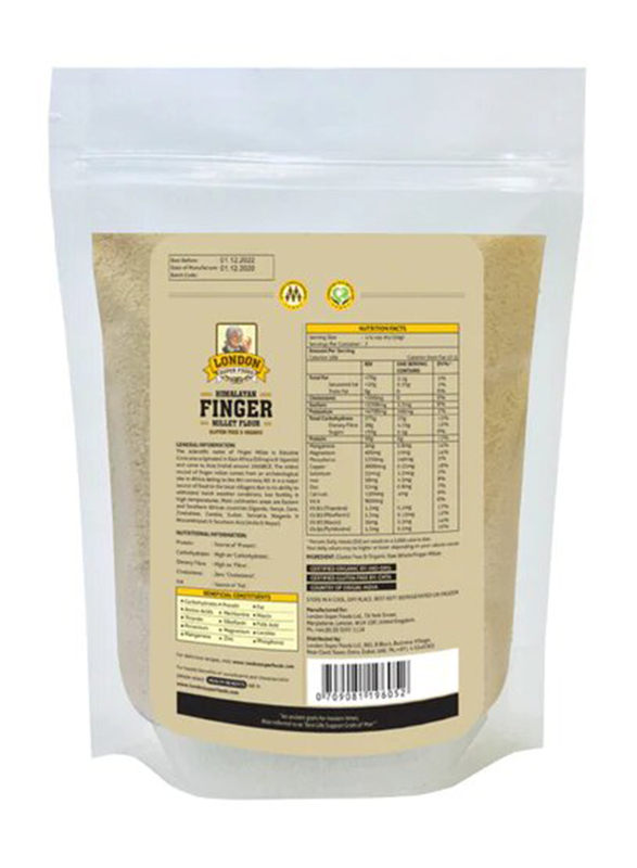 London Super Foods Organic Himalayan Finger Millet Flour, 350g