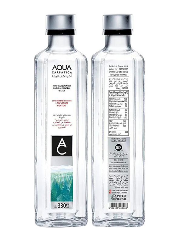 Aqua Organic Non Carpatica Natural Mineral Water, 330ml