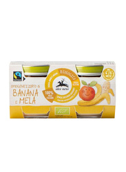 Alce Nero Organic Banana and Apple Puree, 160g