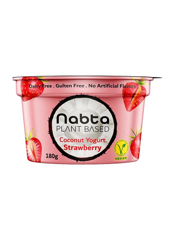 Nabta Plant Based Strawberry Vegan Yogurt, 180g