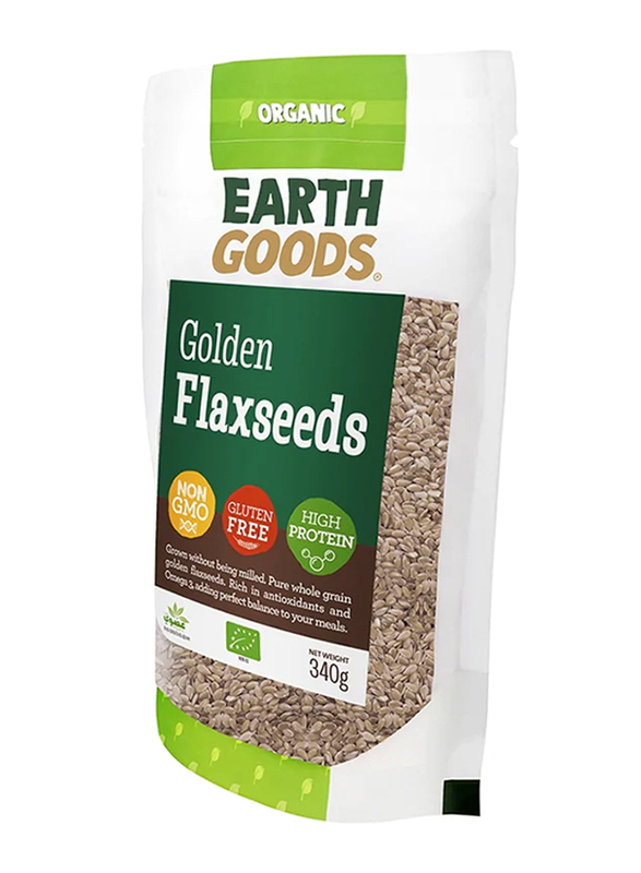 Earth Goods Golden Flaxseeds, 340g