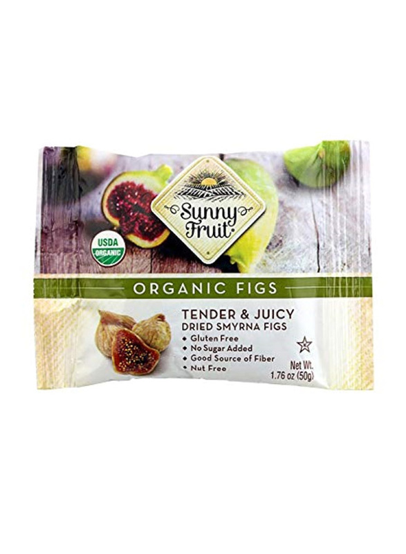 Sunny Fruit Organic Dried Figs, 50g