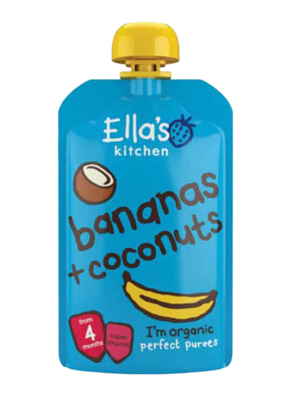 Ella's Kitchen Organic Banana and Coconut Perfect Puree, 120g