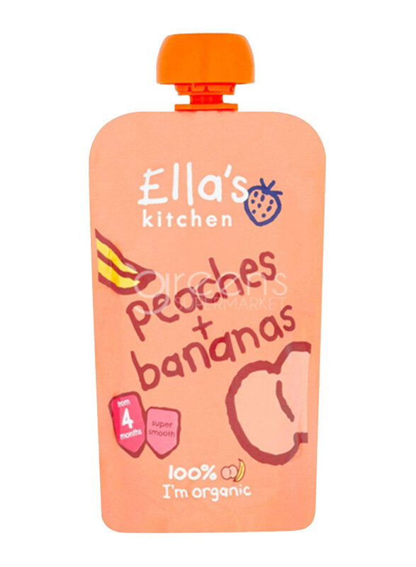 

Ella's Kitchen Organic Peaches & Bananas, 120g