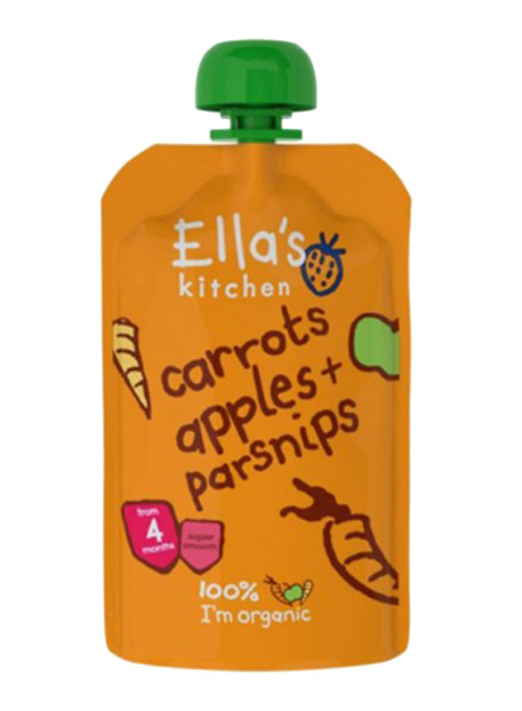 Ella's Kitchen Organic Pureed Carrots, Apples and Parsnips, 120g