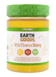 Earth Goods Organic Honey Glass Jar Large, 400g