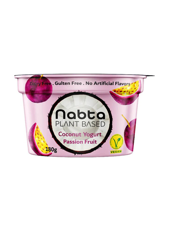 Nabta Plant Based Passion Fruit Vegan Yogurt, 180g