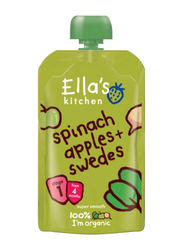 Ella's Kitchen Organic Spinach, Apples and Swedes Super Smooth Puree, 120g