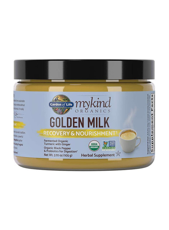 Garden of Life My Kind Organics Golden Milk Powder Herbal Supplement, 105gm