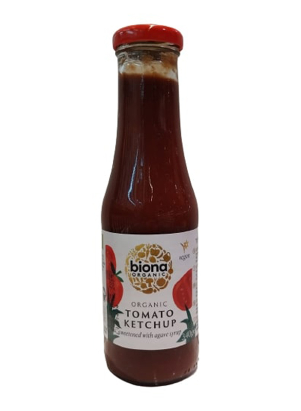 Biona Organic Tomato Ketchup Sweetened With Agave Syrup, 340g