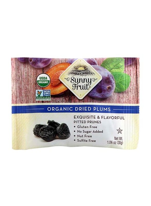 

Sunny Fruit Organic Dried Plums, 30g