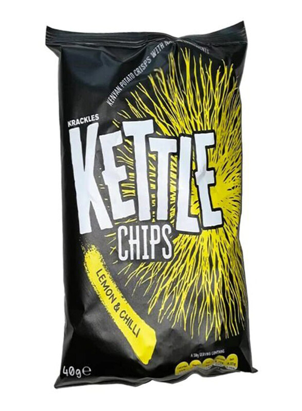 

Krackles Kettle Chips Lemon Chilli Potato Crips, 40g