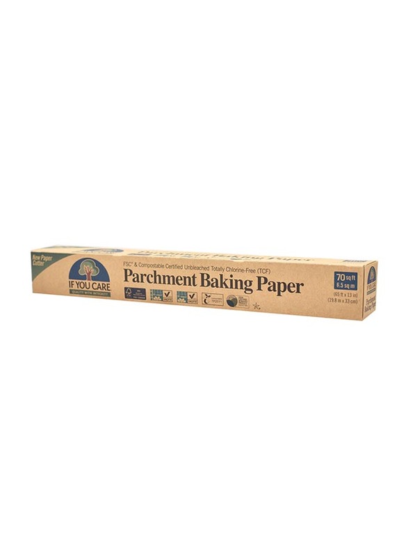 If You Care TCF Parchment Baking Paper Sheets, 24-Piece, 19.8 x 33cm