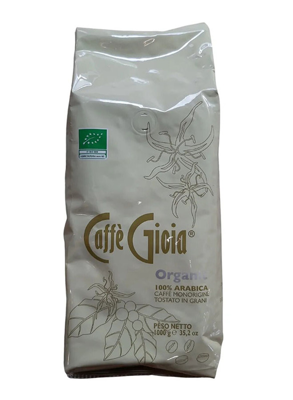 Caffe Gioia Organic Roasted Coffee Beans 100% Arabica, 1000g