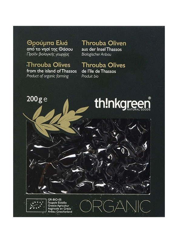 Think Green Organic Throuba Olives, 200g