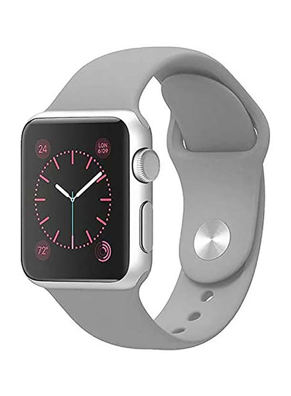 Silicone Sport Wrist Band for Apple Watch All Series Grey