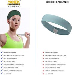 Yanek Anti-odour Comfortable Unisex Headband for Workout & Sports, White, 4 Pieces