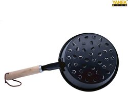 Yanek Charcoal Holder Starter Pan for Shisha, Barbecue & Parties, Black