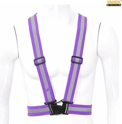 Yanek Reflective Safety Vest Belt, Purple