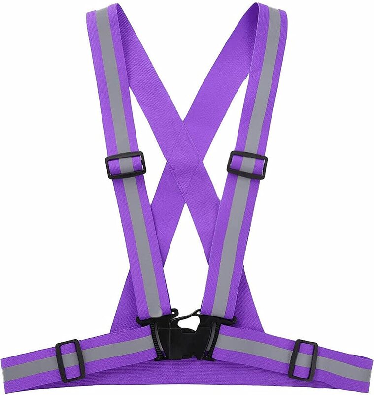 Yanek Reflective Safety Vest Belt, Purple