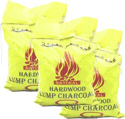 Yanek Hardwood Lump BBQ Charcoal, 3 KG, Black