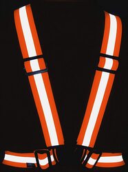 Reflective High Visibility Safety Vest, Orange, One Size