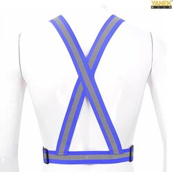 Yanek Reflective Safety Vest Belt, Blue
