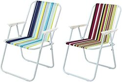 Generic Home Pro Camping Foldable Beach Chair, 2022, Multicolour