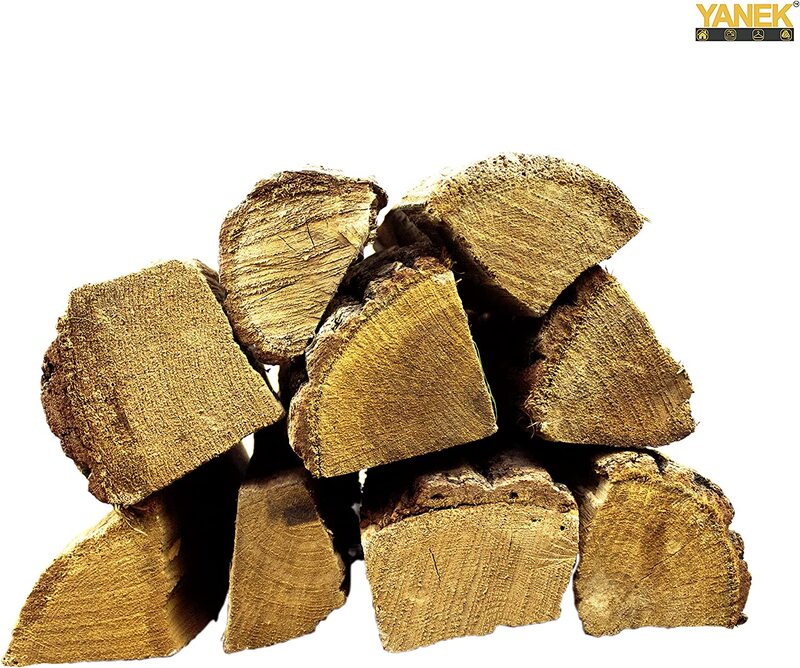 Yanek European Dried Birch Firewood, 8 Kg, Brown