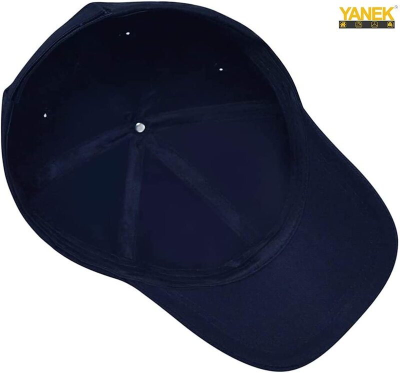 Yanek Plain Cotton Unisex Baseball Cap, Blue