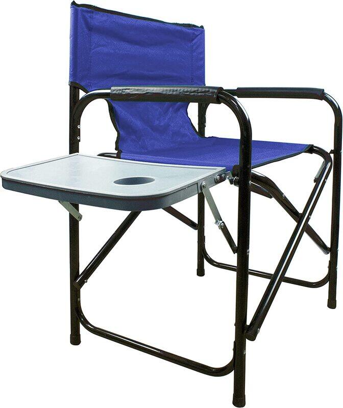 

Yanek Portable & Foldable Chair with Cup Holder, Navy Blue